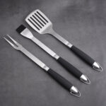 BZJ0020 BBQ 3 pcs set fork spatula basting brush budget s8