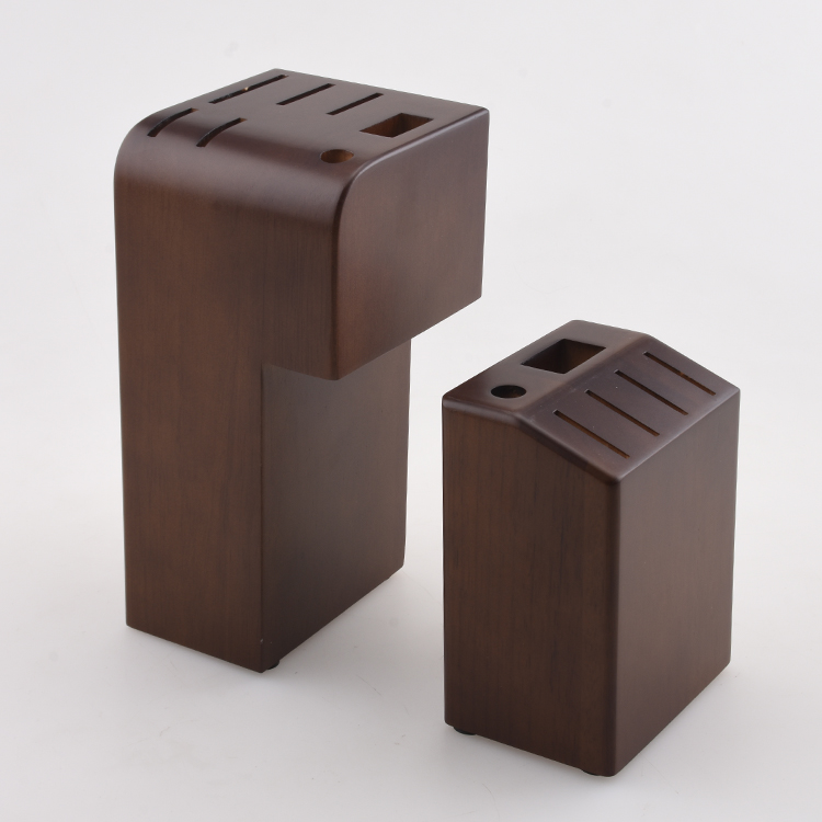 KF1901-WB13 13 pcs kitchen knife set rubber wood block s28