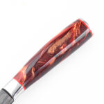 KP22110 resin handle 3Cr steel laser Damascus pattern set s5