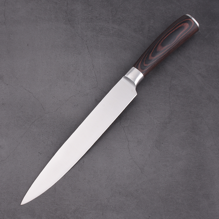 KS21362 color wood handle kitchen knife set 7 pcs block s13