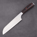 KS21362 color wood handle kitchen knife set 7 pcs block s9