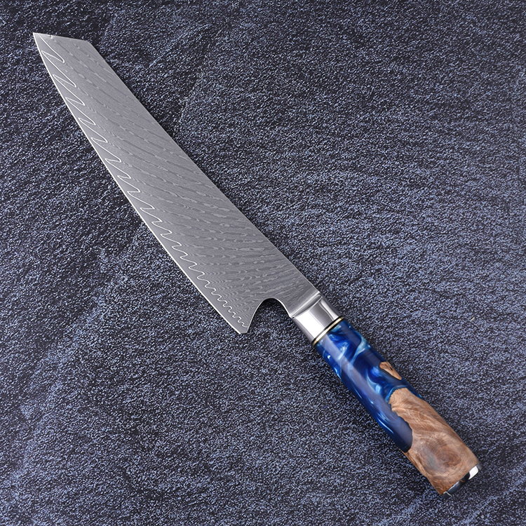 KS22377 Damascus kitchen knife resin handle s20