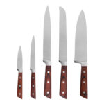 KW22606 color wood knife set 6 pcs magnetic block s2