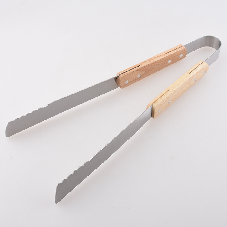 RUBBER WOOD BBQ TOOL SET s13
