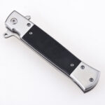 UN-2505 Stiletto knife foldable spring assist flipper s01