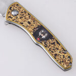 UN-8635 folding knife cladding handle custom pattern low price s04