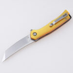 LS-2569 folding knife Ultem PEI handle amber translucent s03