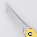 LS-2569 folding knife Ultem PEI handle amber translucent s05