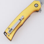 LS-2569 folding knife Ultem PEI handle amber translucent s06