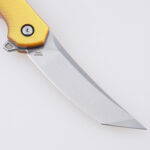 LS-2569 folding knife Ultem PEI handle amber translucent s07