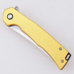 LS-2569 folding knife Ultem PEI handle amber translucent s09