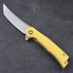 LS-2569 folding knife Ultem PEI handle amber translucent s11
