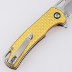 LS-2570 Ultem PEI handle translucent amber color tool folding knife s05