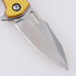 LS-2570 Ultem PEI handle translucent amber color tool folding knife s07
