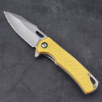 LS-2570 Ultem PEI handle translucent amber color tool folding knife s11